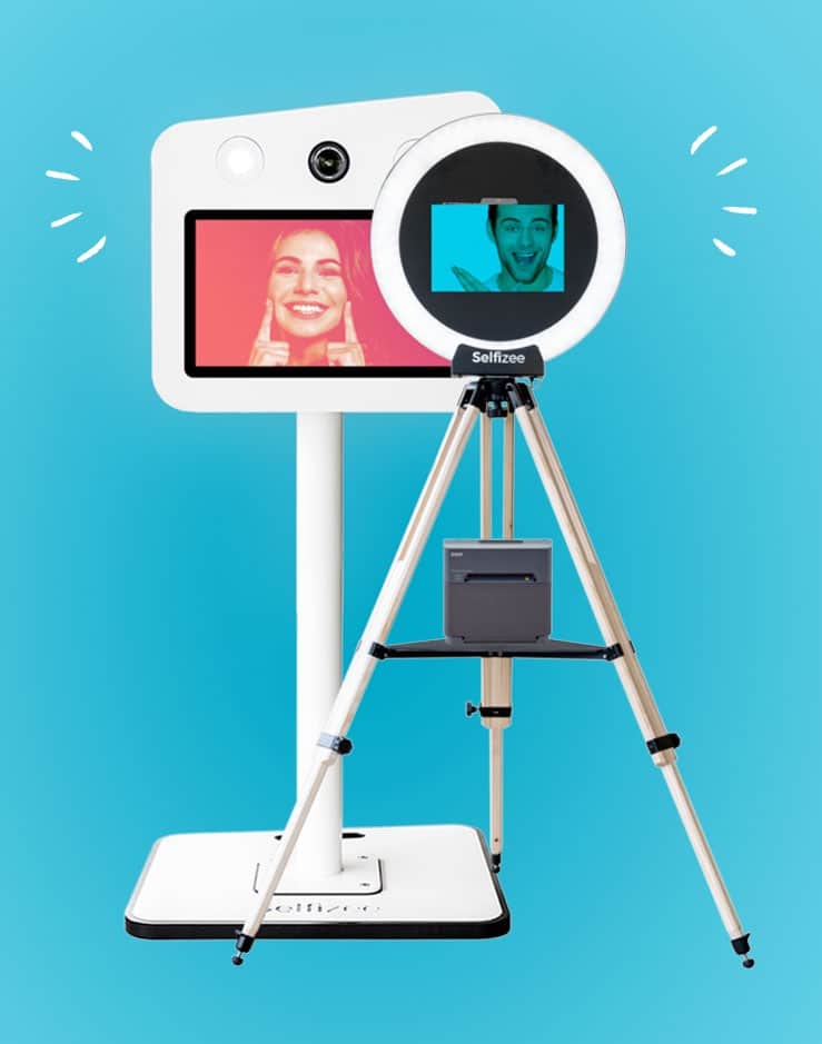 photobooth selfizee trepied imprimante blanc borne photo impression selfie