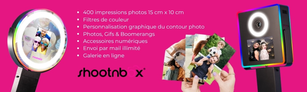 photobooth shootnbox vegas ring impression photo papier