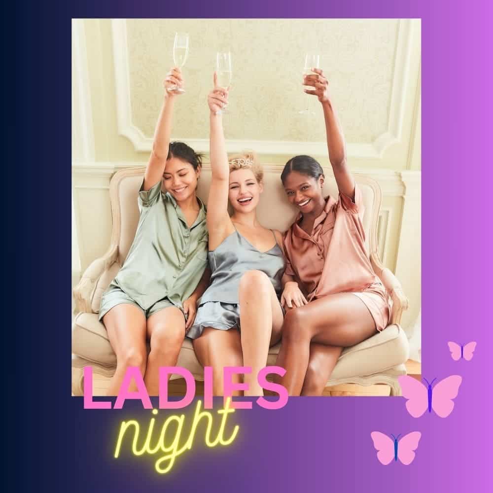 femme evjf champagne photo imprimée cadre ladies night soirée tirage