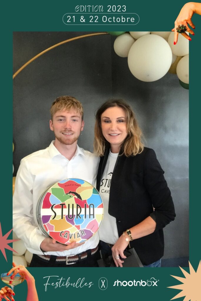 selfie photobooth groupe festibulles trophée 2023 bordeaux festival vin duo