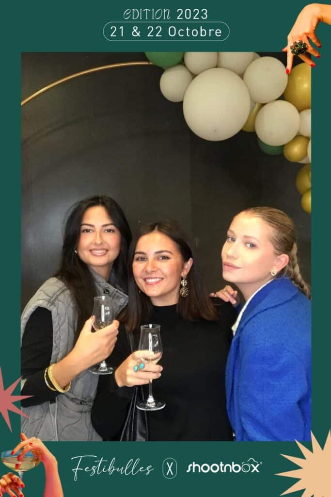 selfie photobooth groupe festibulles champagne bordeaux vin ballon gonflable impression photo numeique