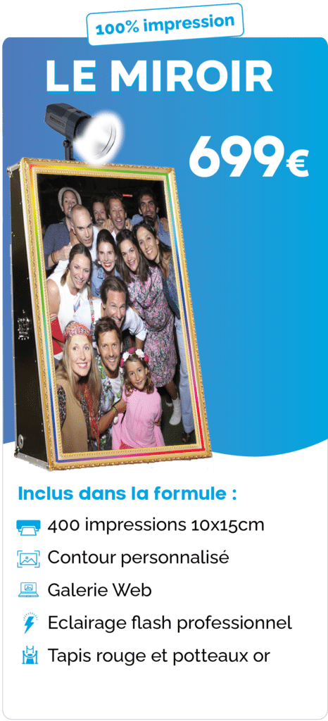 photo booth miroir magique flash shootnbox impression