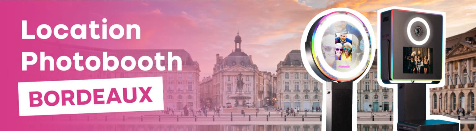 location photobooth bordeaux shootnbox ring light miroir vegas place de la bourse