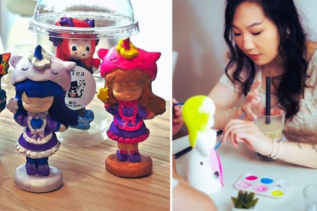 gutea paris bubble tea atelier peinture sculpture plâre