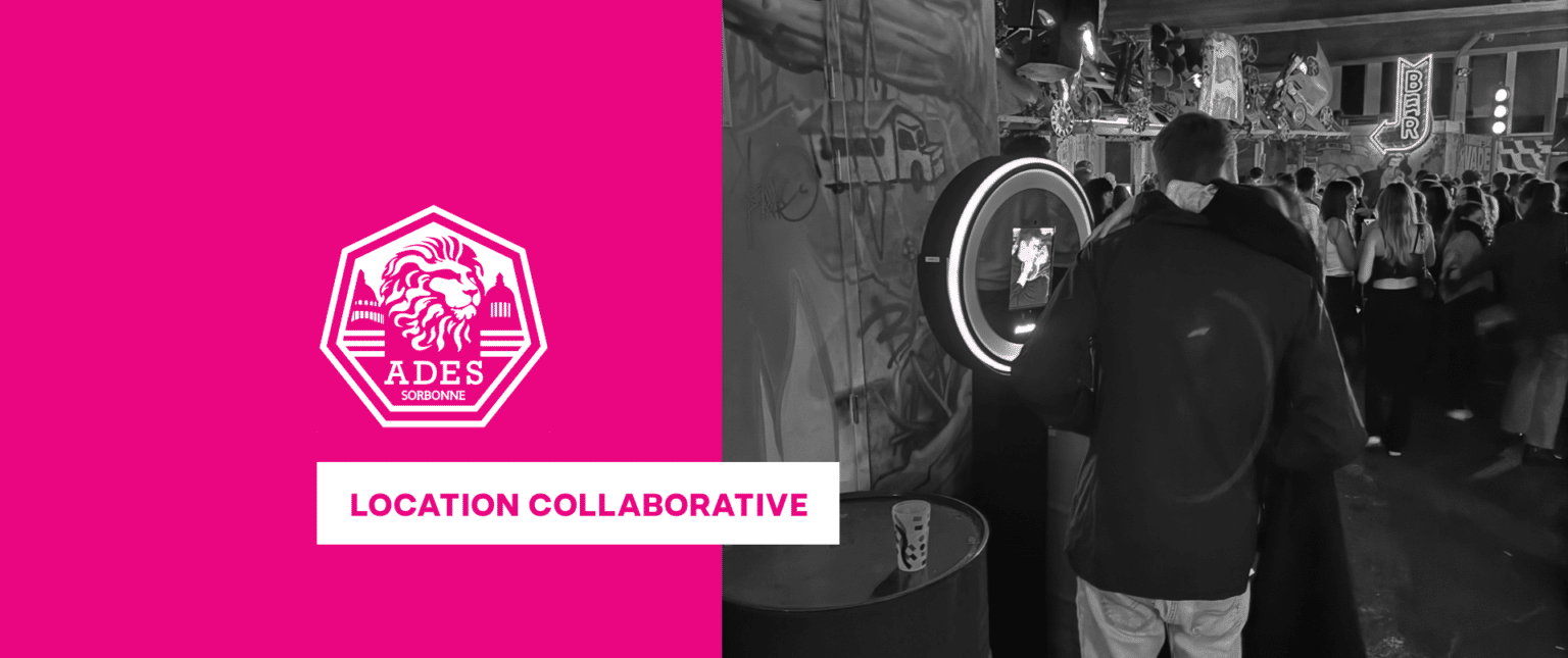 location collaboratif ades paris 1 sorbonne shootnbox photobooth ring soirée étudiante