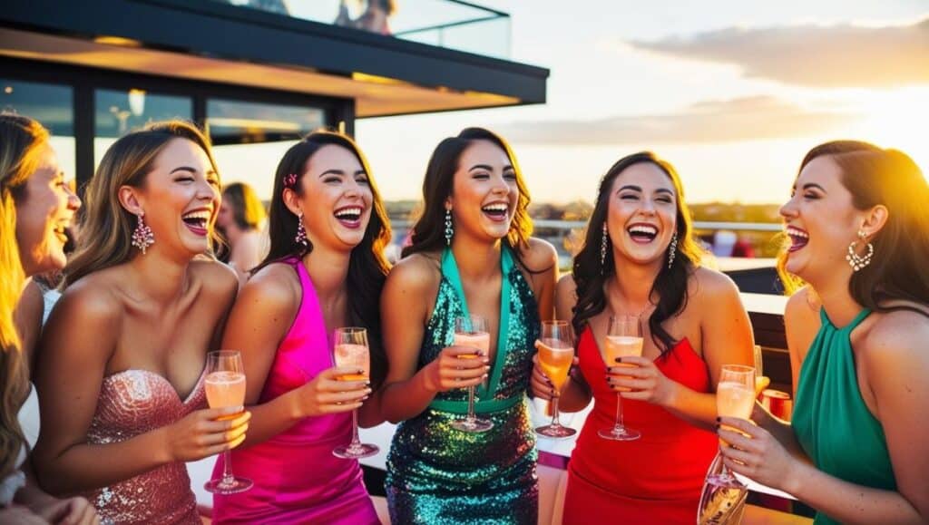 rooftop evjf cocktail femmes groupe amies