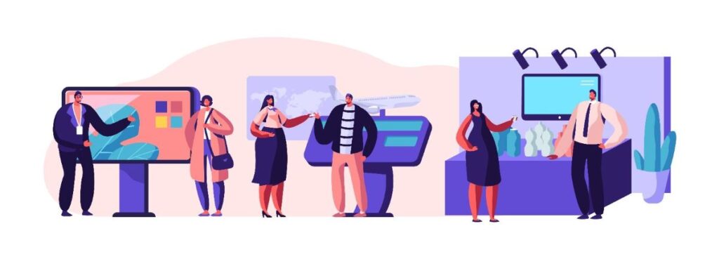 illustration salon professionnel