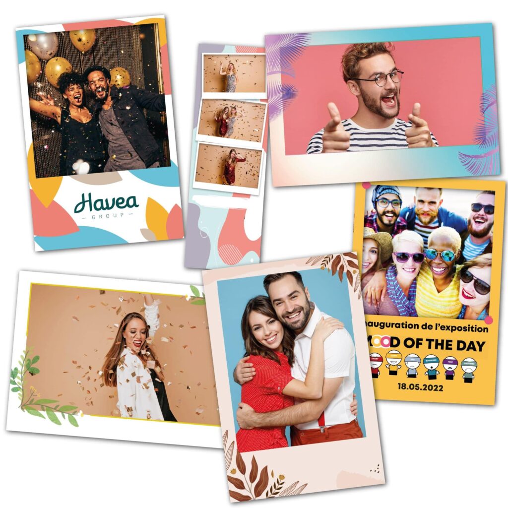 contour photo cadre tirage imprimé personnalisation impression location photobooth