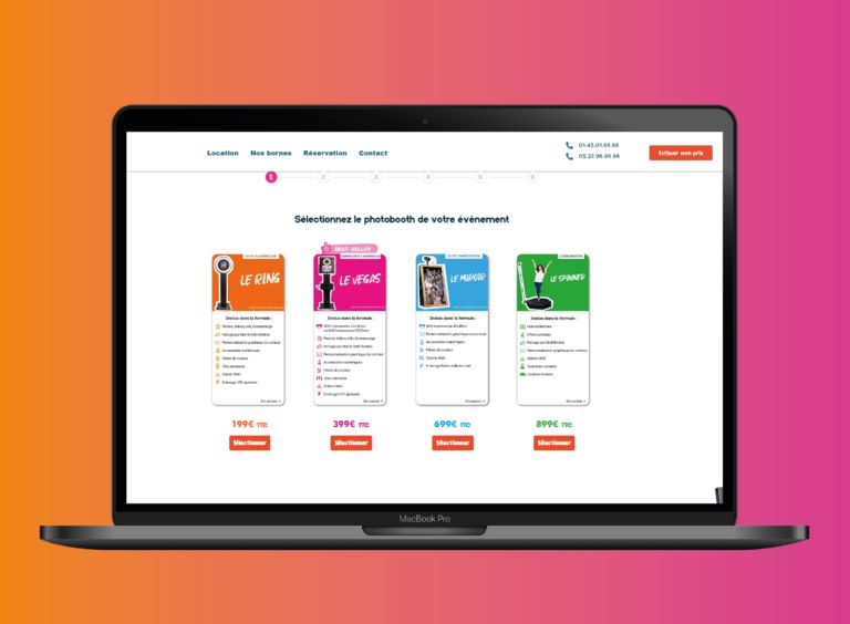 ordinateur macbook site web shootnbox prix photobooth location borne photo
