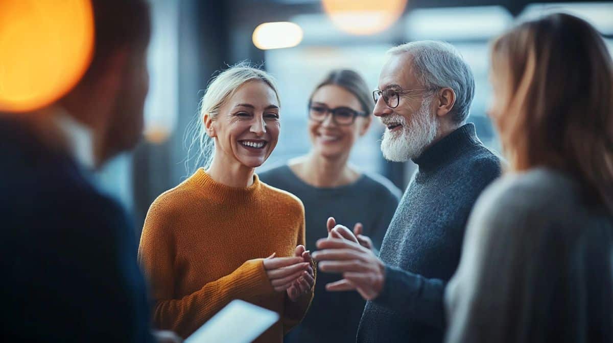 discours lors du pot de départ collègue vieux personne âgée cheveux gris