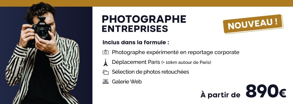 prix tarif photographe entreprise corporate 890 euros