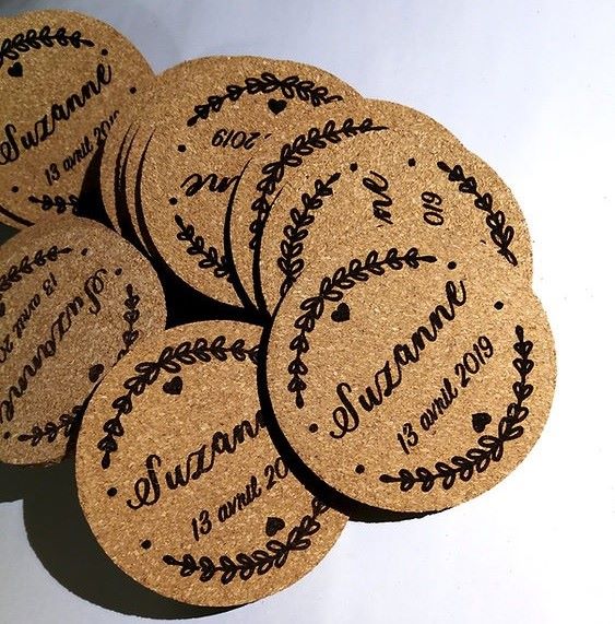 dessous verre personnalisé mariage liège