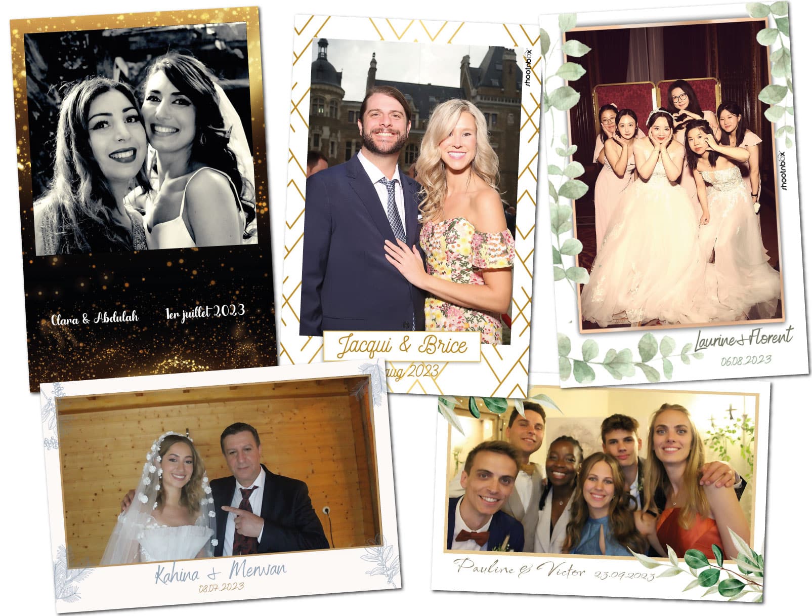 Contours photos mariage