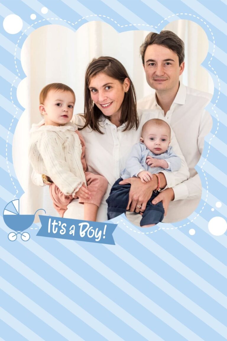photo portait famille photobooth impression cadre bébé parent boy