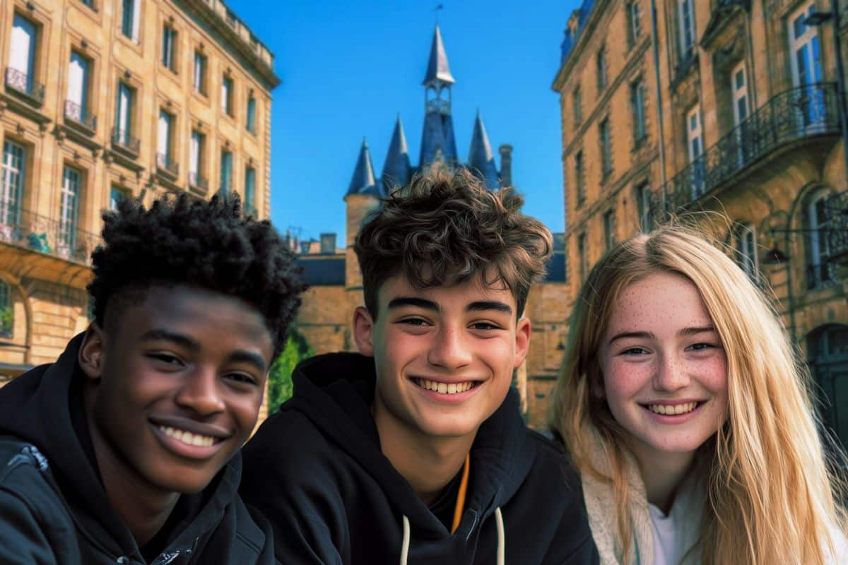 adolescent rue de bordeaux quartier saint pierre fille garçons