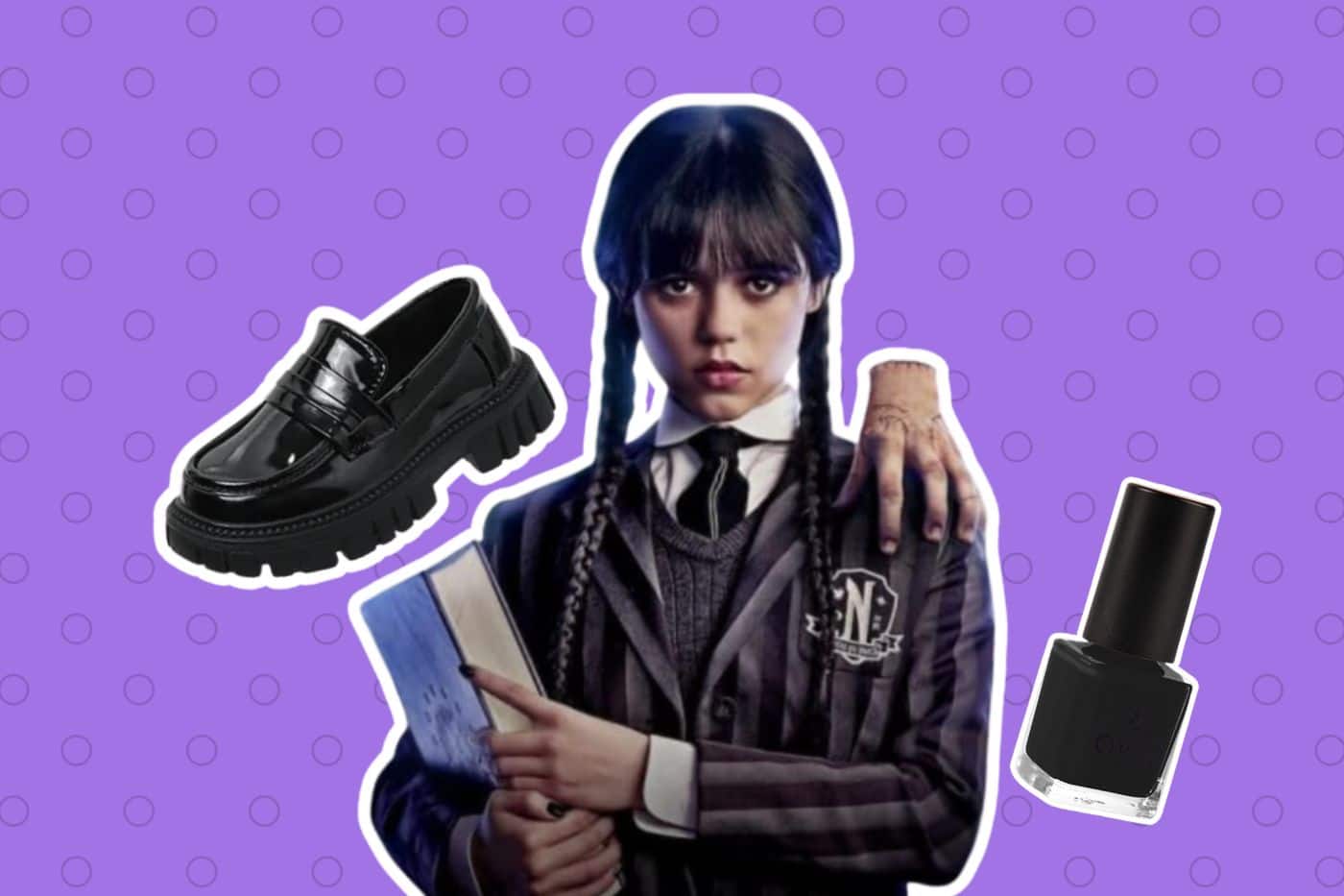 proposition chaussure déguisement mercredi addams série netflix film 2025