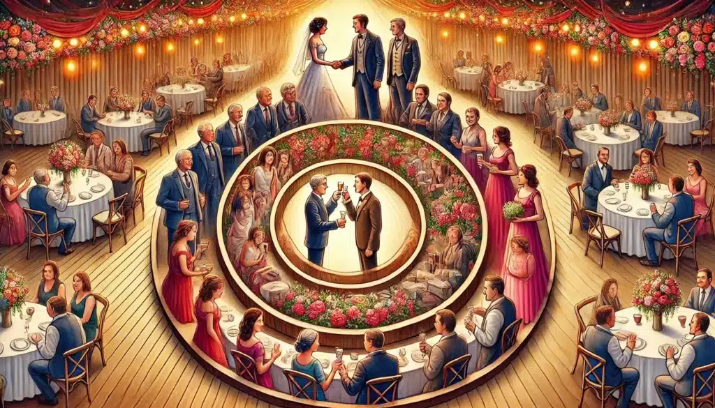 cercle de proximité des invités et mariés liens affectifs