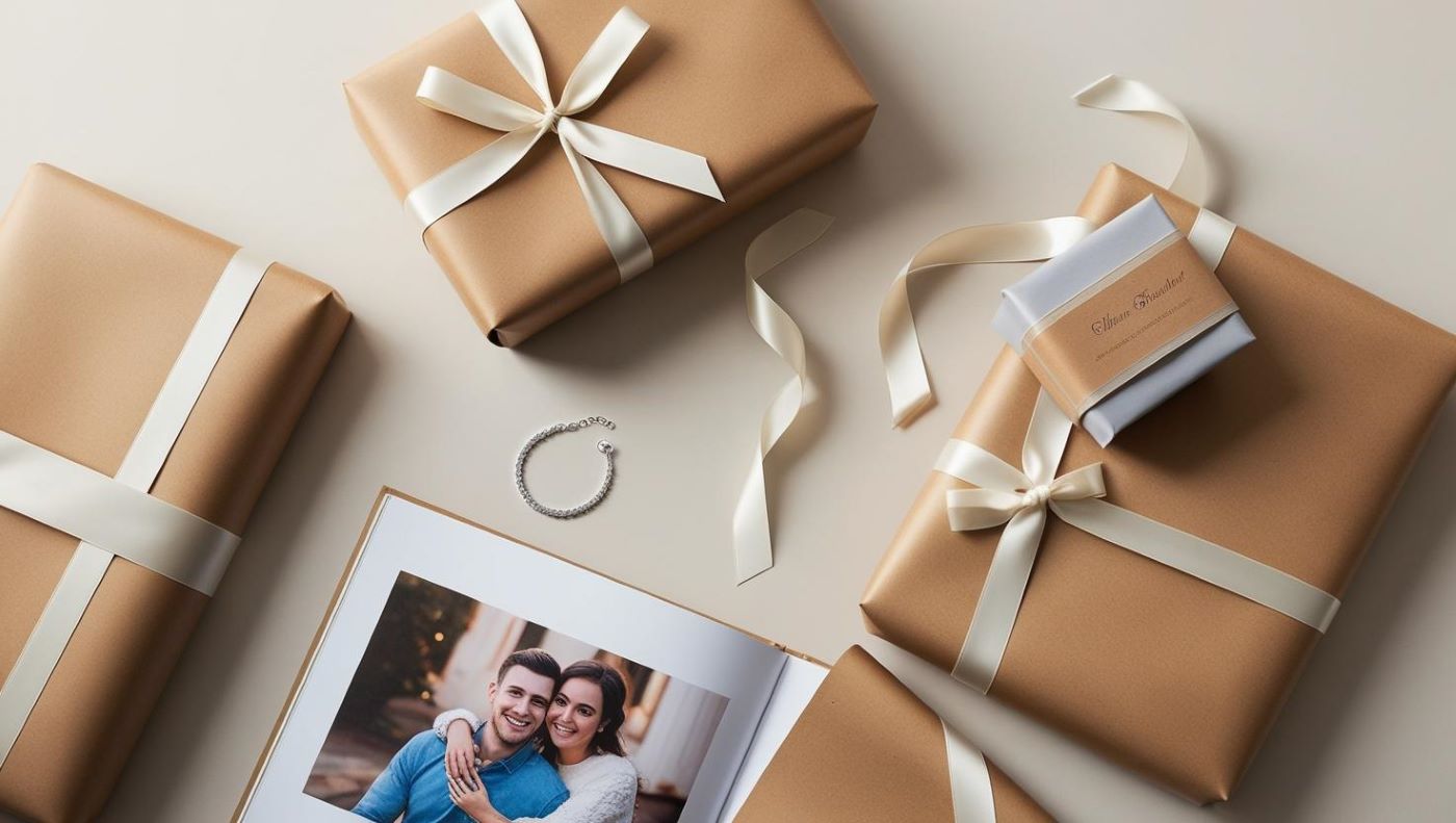 boite emballage cadeau papier kraft mariage photos