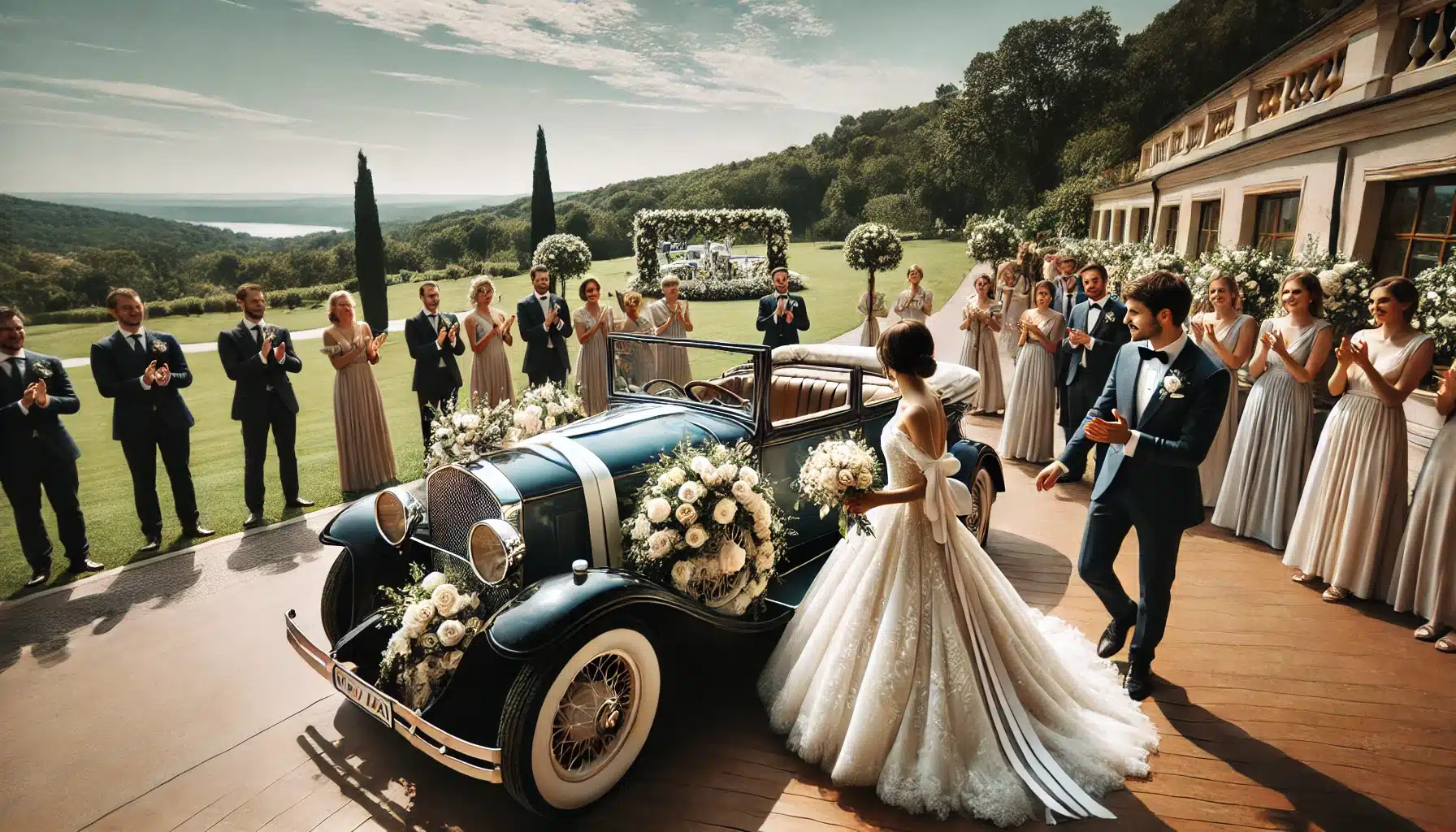 voiture vintage mariage cérémonie chic location rétro transport