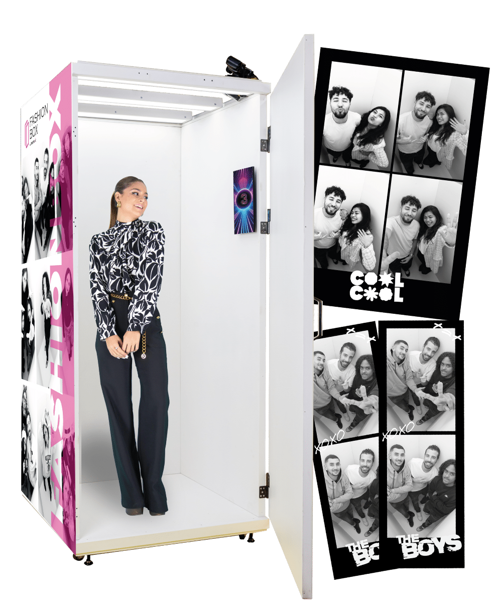 cabine photo sur mesure fashionbox shootnbox tirage impression papier mannequin animation nouveauté