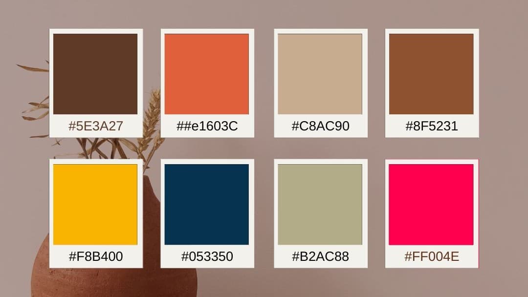 nuancier palette couleur tendance mariage2025 verona sunset vert sauge marron bleu crépusculaire juicy red jaune