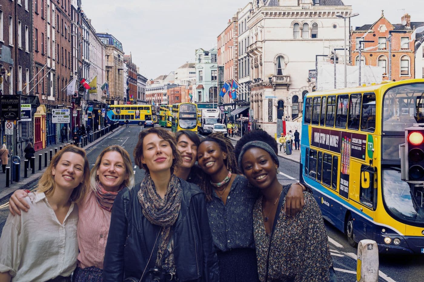 ville dublin destination evjf entre copines bus rue